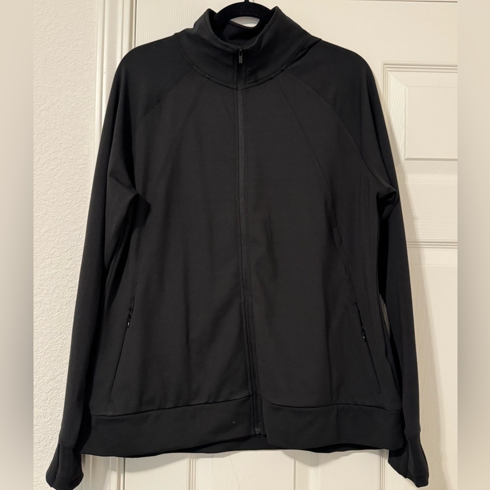 Black Full-Zip Sports Jacket - XXL